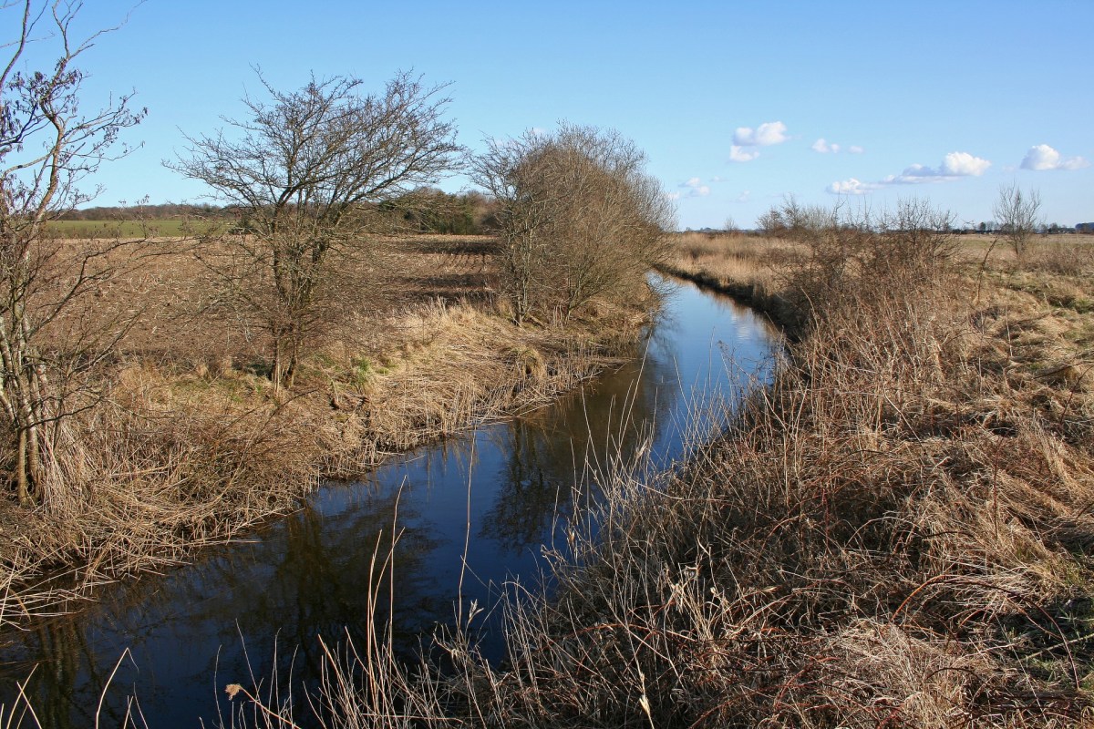 Die Hoptrup Å in Südjütland