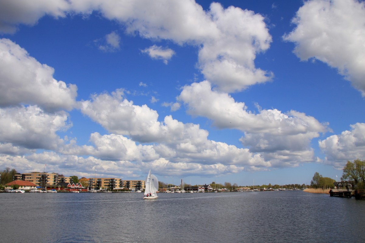 Angeln am Hafen von Randers