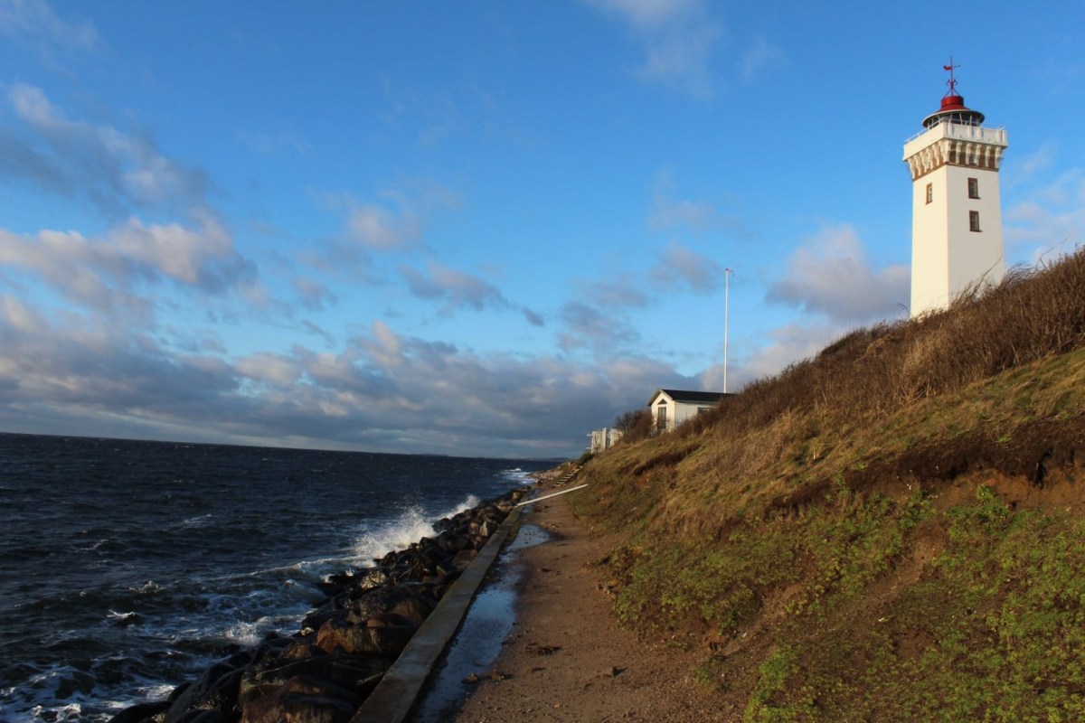 Angelplatz Leuchtturm Lindehoved auf Fünen