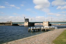 Angelplatz Egernsund Brücke an der Flensburger Förde