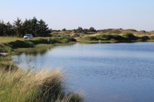 Angeln im Grærup Sø bei Vejers